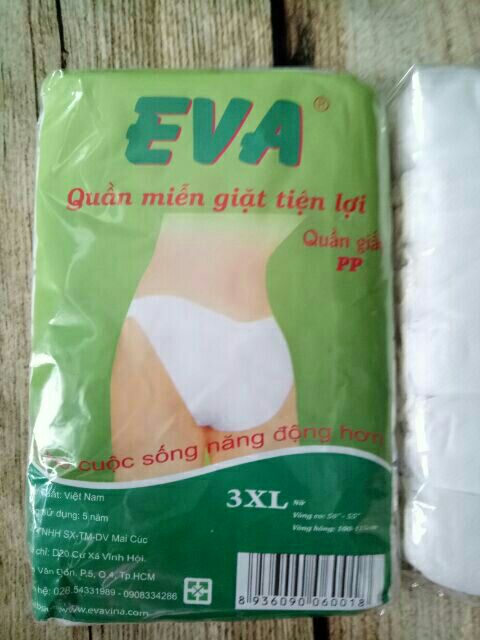 Set 5 quần lót giấy Eva/Maxx 3xl