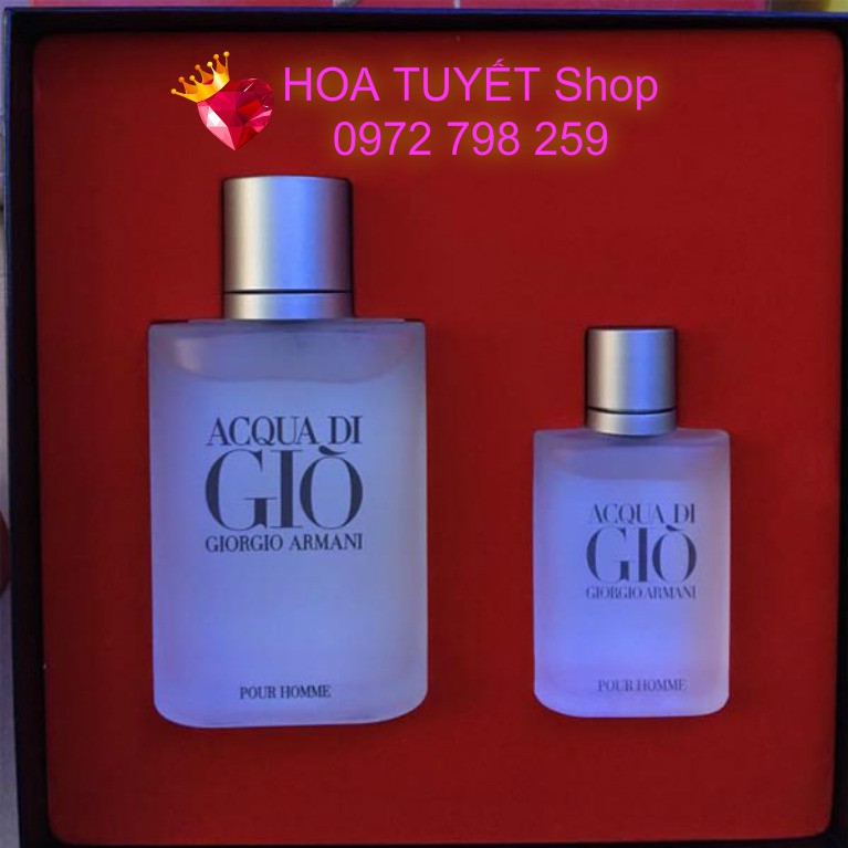 Bộ đôi GIO ACQUA DI 1chai 100ml + 1chai 30ml