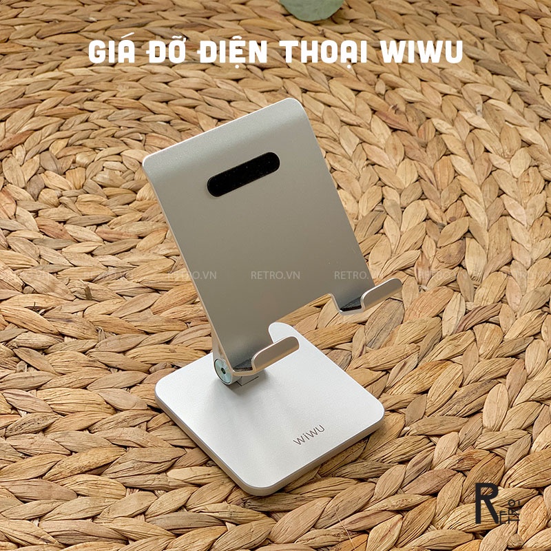 Giá Đỡ Điện Thoại WIWU Adjustable Desktop Portable Stand Điều Chỉnh Đa Góc Độ, Tương Thích Với Đa Thiết Bị, Chống Trượt