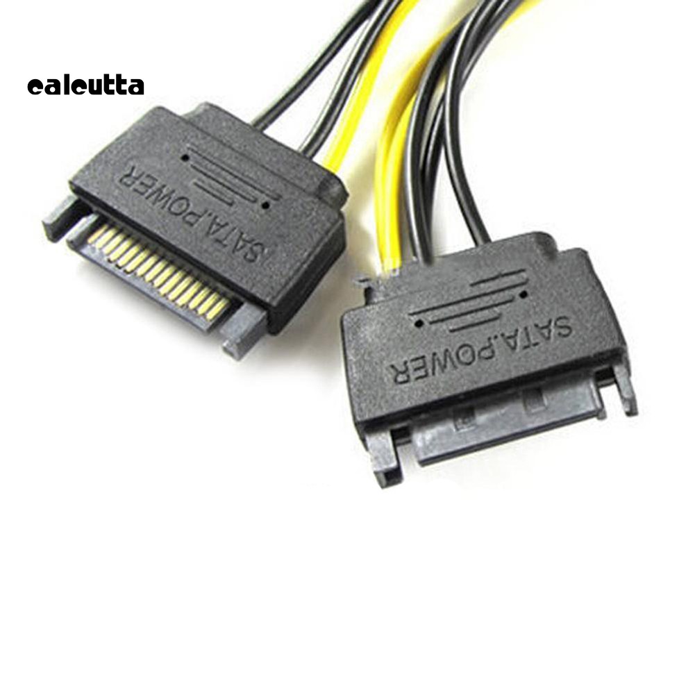 Dây Cáp Chuyển Đổi 15pin Sata Sang Pci-E 8pin (6 + 2)