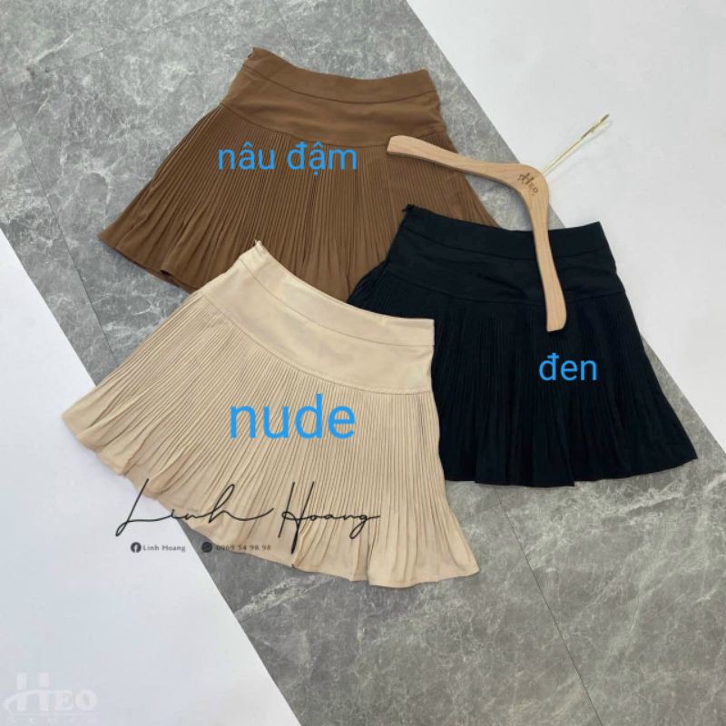 [ Mã WASTRUN4 giảm 10% tối đa 30K đơn 99K] Chân váy dập ly 1 tầng chất liệu thun cao cấp | BigBuy360 - bigbuy360.vn