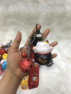 Móc khoá mèo thần tài
