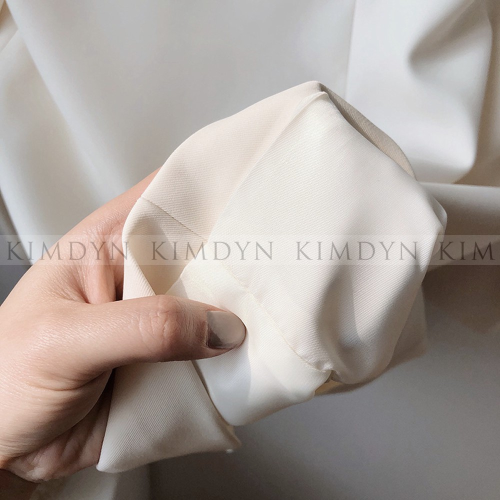 Áo blazer nữ trơn dáng rộng áo vest dày dặn có độn vai và lót sang trọng KimDyn