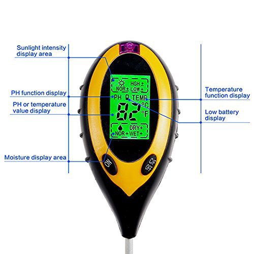 Dụng cụ đo độ ph ánh sáng ,độ ẩm, nhiệt độ,ánh sáng (PH 4IN1)