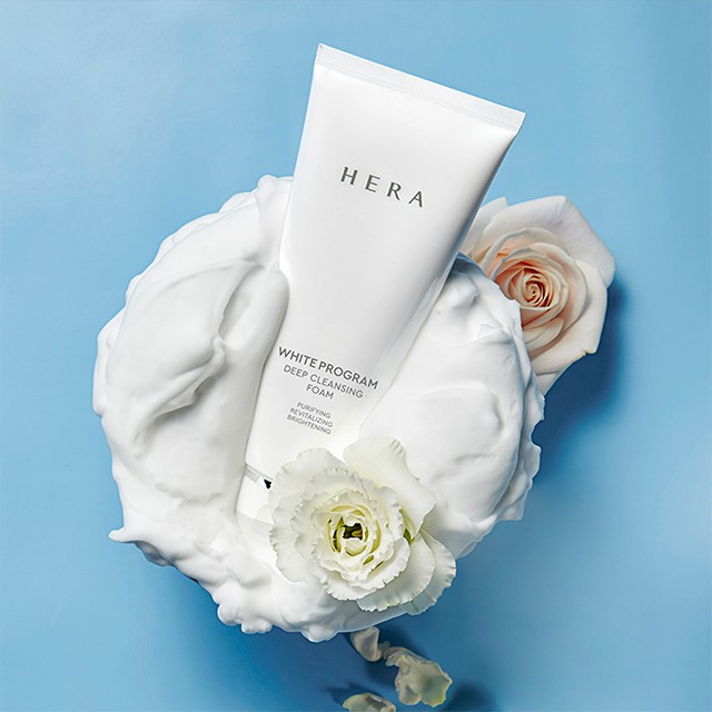 Sữa Rửa Mặt Trắng Da Se Khít Lỗ Chân Lông Hera White Program Deep Cleansing Foam 50ml - Sữa Rửa Mặt Hera