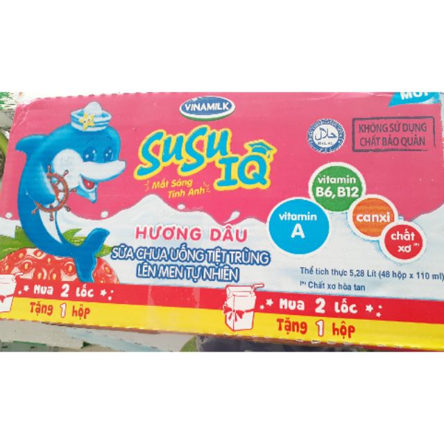 1/2 Thùng sữa chua uống Susu vỉ 110ml