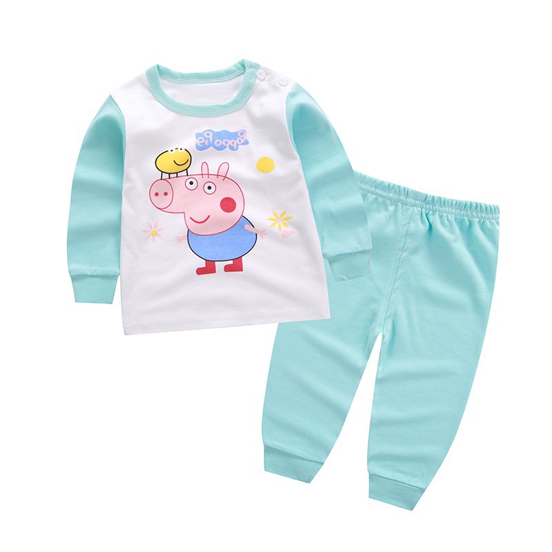 Set đồ ngủ dài in họa tiết dễ thương cho bé
