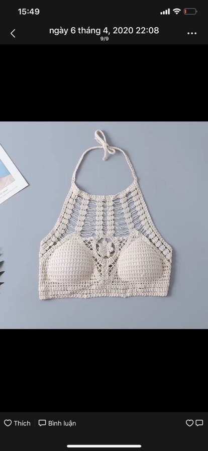 Áo bikini ren buộc dây yếm | BigBuy360 - bigbuy360.vn