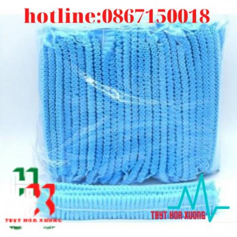 Mũ Chùm Đầu Y Tế, Nón Con Sâu Chùm Đầu, Chất Liệu Giầy Dặn, Dùng Cho Y Tế , Spa