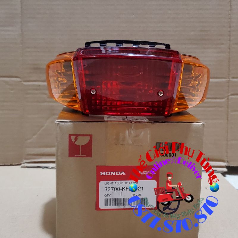 Bộ đèn sau (đèn hậu) Wave Thái 110 được nhập khẩu trực tiếp từ Thái Lan - 33700-KFL-D21