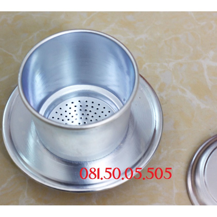 Phin pha cà phê nhôm 25g có chấm chỉ báo định mức cà phê - Thiết bị trà chanh