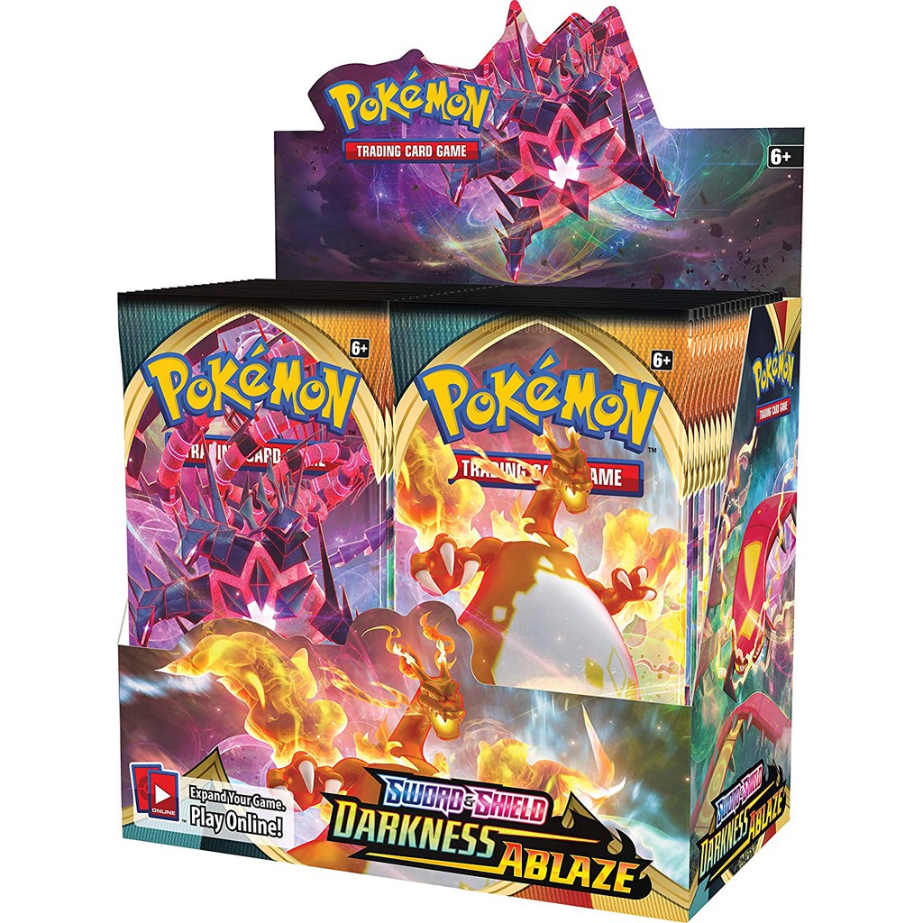 Thẻ bài Pokemon TCG: Sword & Shield Darkness Ablaze Booster Box 36 packs (Hàng chính hãng)