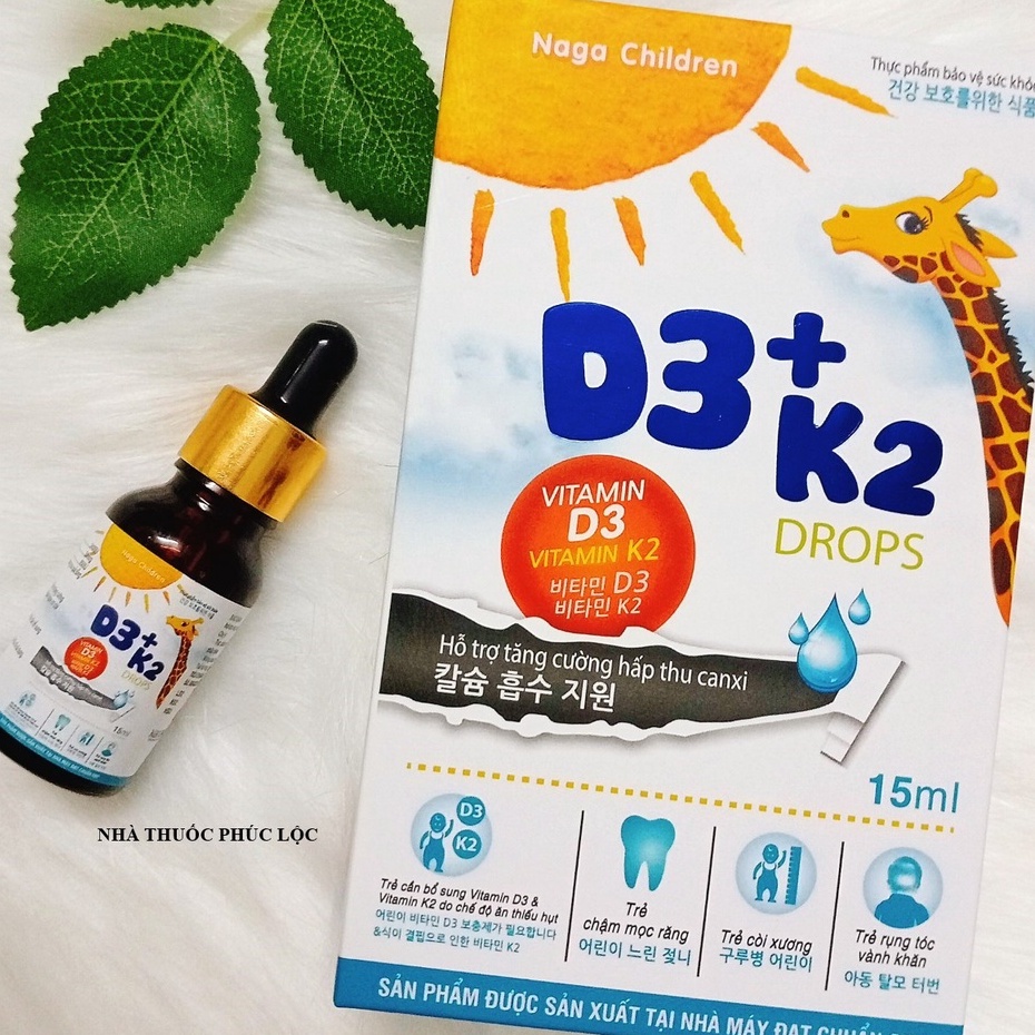 VITAMIN D3 K2 NAGARA, tăng cường hấp thu canxi, tăng chiều cao cho trẻ,