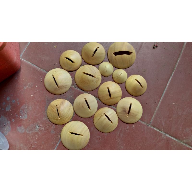 1 đôi] Nắp sáo diều CNC D15-D75 gỗ mít