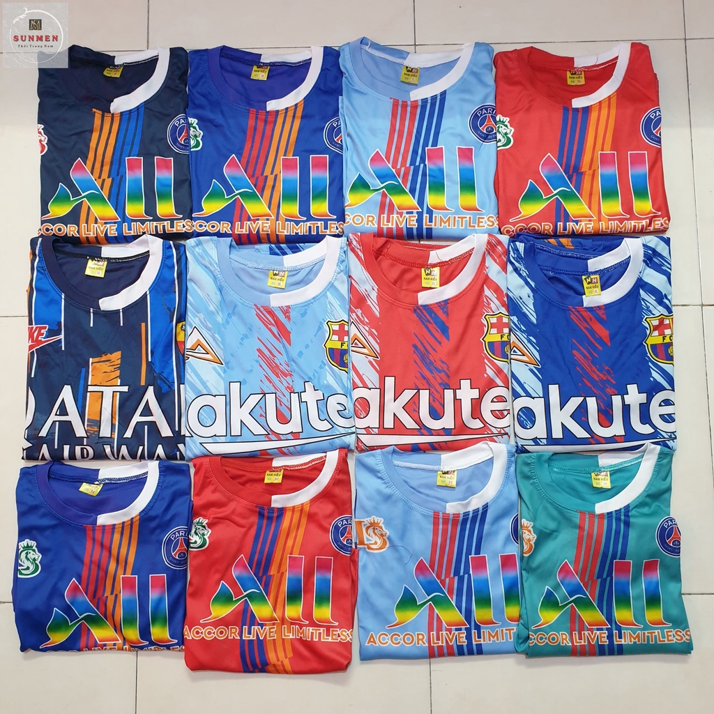 Bộ Quần Áo Thể Thao Trẻ Em,Bộ Đá Bóng Cho Bé Chất Thun Lạnh Co Giãn Thoải Mái Thoáng Mát Nhiều Mẫu Mã Size Từ 18-45kg