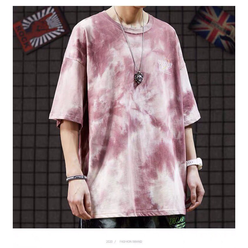 Áo thun nam nữ hot trend giới trẻ với màu sắc loang siêu hot | BigBuy360 - bigbuy360.vn