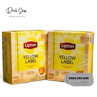 TRÀ LIPTON NHÃN VÀNG HỘP 100 GÓI