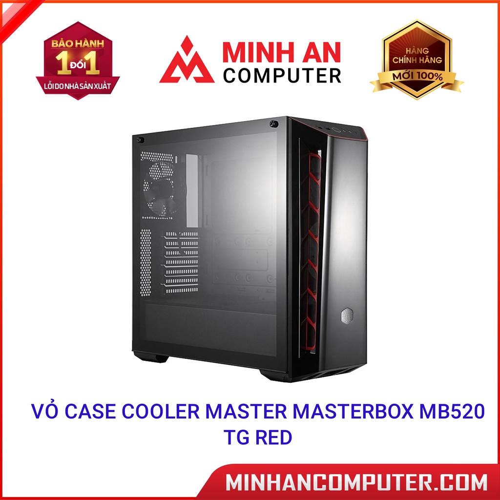 Vỏ Case COOLER MASTER Masterbox MB520 TG Red