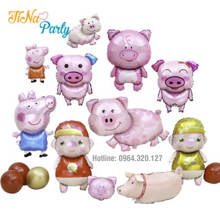 [ Siêu Rẻ- Siêu Đẹp] Bóng Kiếng Heo Peppa đầu heo Cỡ 40-65cm