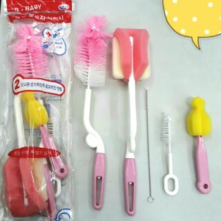 Cọ rửa bình sữa 5 món GB baby - Hàn Quốc