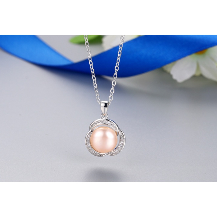 Mặt Dây Chuyền Ngọc Trai Hạt 10ly Bạc S925 Thời Trang, Dễ Thương Cho Nàng - Trường Thịnh Ngọc Trai