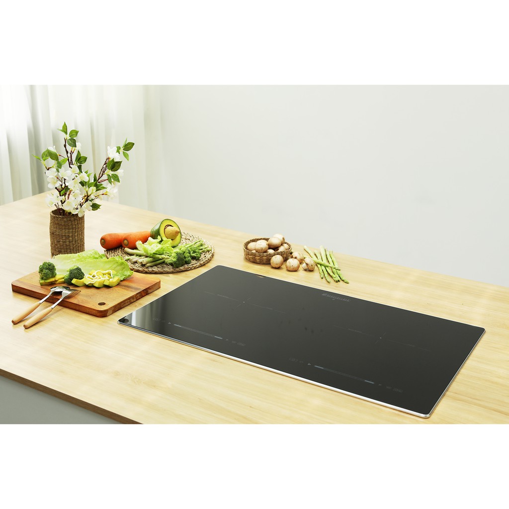 BẾP TỪ ĐÔI ZEMMER IZM 203 A - Mặt Kính Bếp Kanger - Tổng Công Suất 2 Bếp 4400W - Xuất Xứ Malaysia - Bảo Hành 3 năm