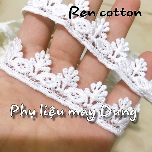 Ren cotton viền hoa bảng 2F