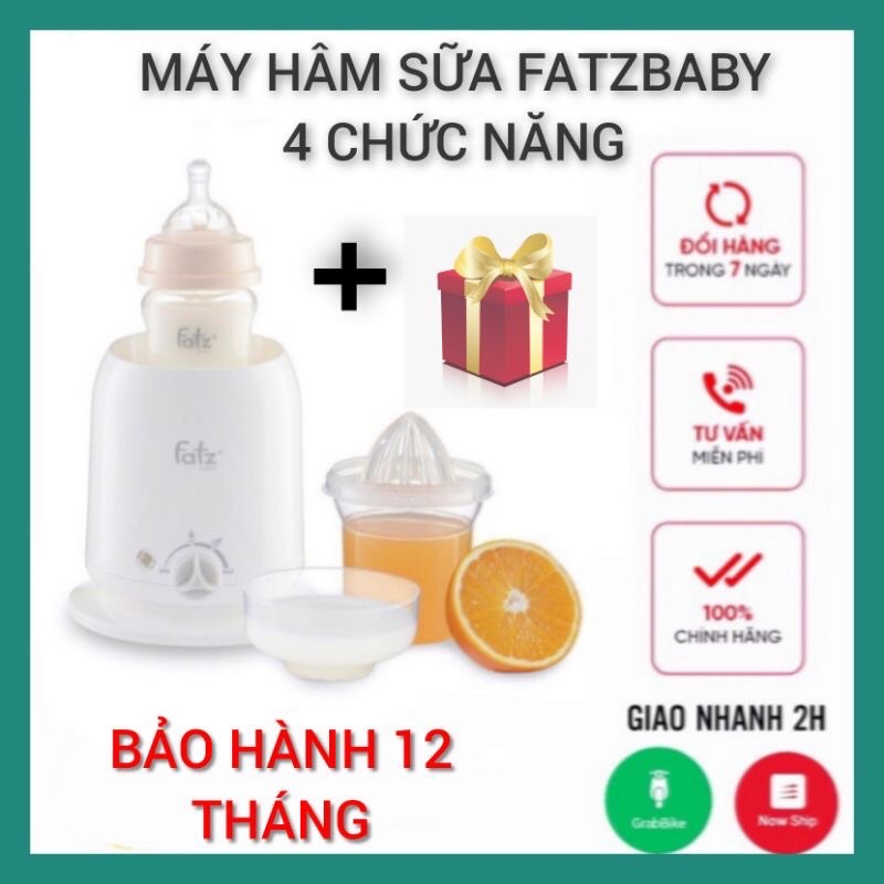 (Tặng túi trữ sữa) Máy Hâm Sữa Fatz 4 Chức Năng, Hâm Nóng, Ủ Ấm, Tiệt Trùng Bình Sữa, Hâm Thức Ăn Cho Bé Fatz Baby