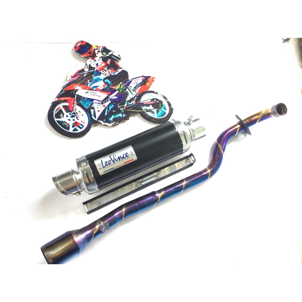 Pô leovince ĐEN cả cổ titan wave, cup, dream, 67, axelo, exciter 50cc, exciter, winer, sonic,...