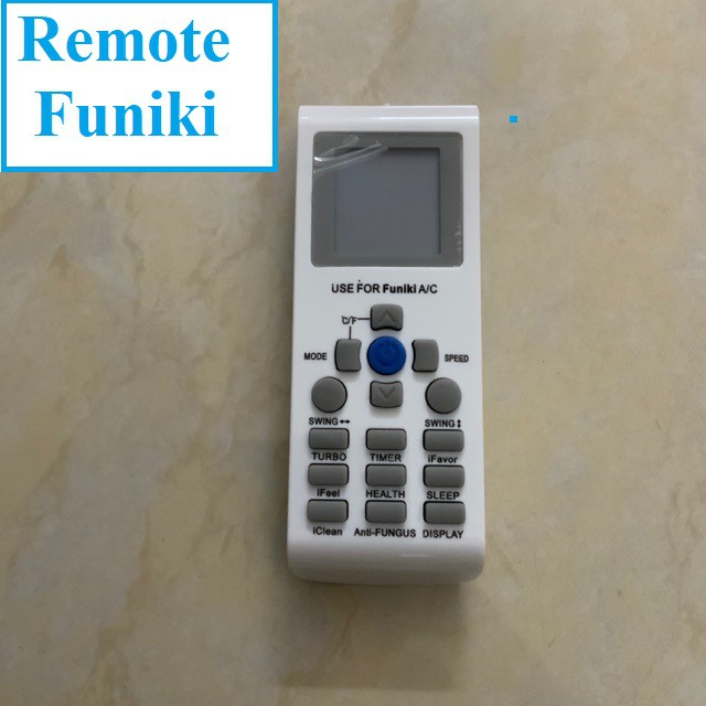 [Mã ELHA22 giảm 5% đơn 300K] Điều khiển remote điều hoà Funiki loại mới có nút xanh giữa -Bh đổi mới -tặng kèm pin