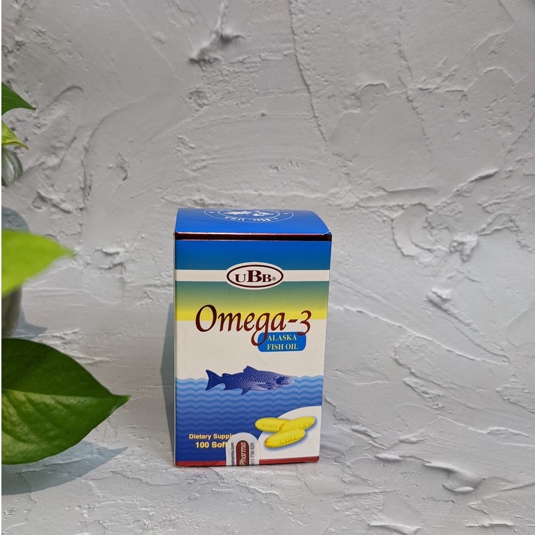 Viên Dầu Cá UBB Omega-3 Alaska Fish Oil Bổ Mắt, Bổ Não, Tốt Cho Tim Mạch (100 Viên)