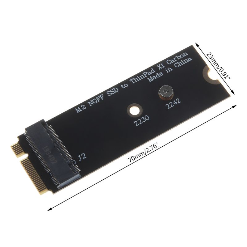 Bảng Mạch Chuyển Đổi M.2 Ngff Ssd Sang Cho Le-Novo Thinkpad X1 Carbon 20 + 6pin 26pin Ssd