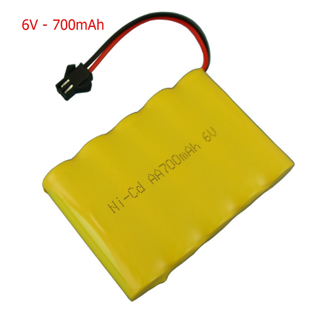 Pin đồ chơi ô tô điều khiển có thể sạc lại AA NiCd 3.6V 4.8V 6V 7.2V -700mAh chuẩn cắm SM