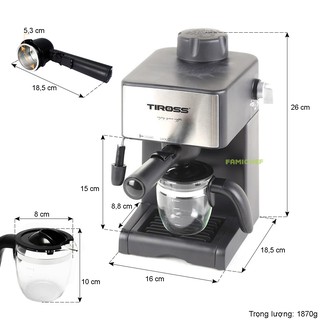 Máy pha cà phê Espresso Tiross TS621