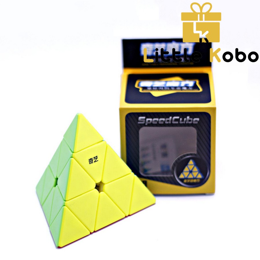 Rubik QiYi Pyraminx QiMing A/ QiMing S2 Viền Đen Stickerless Rubic Tam Giác Kim Tự Tháp Đồ Chơi Trí Tuệ