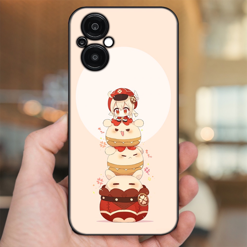 Ốp lưng Oppo Reno 8Z 5G viền đen in hình Klee Genshin Impact