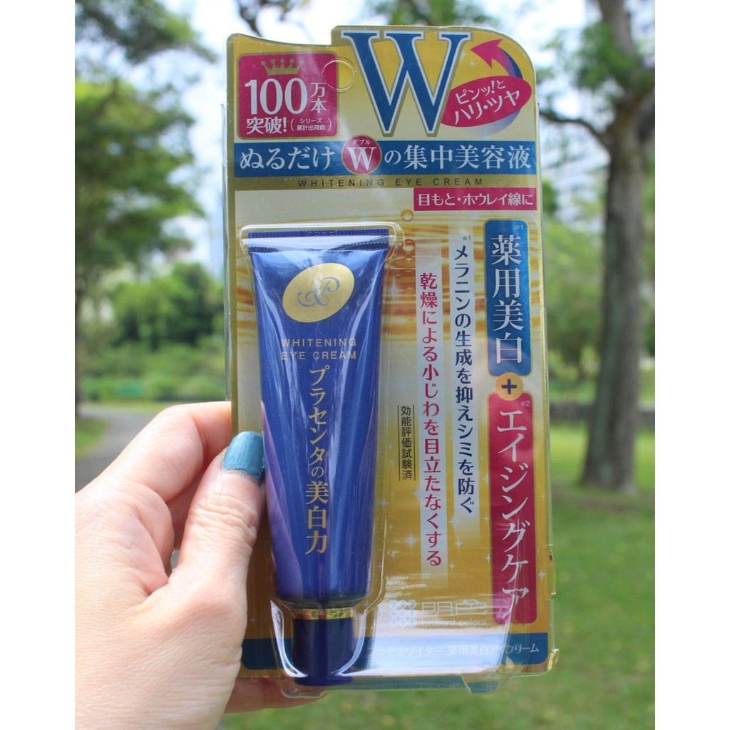 Kem mờ thâm làm sáng da vùng mắt MEISHOKU WHITENING EYES CREAM 30g Nhật Bản | BigBuy360 - bigbuy360.vn