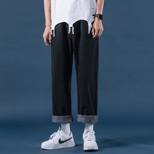 Quần jean nam ống rộng dáng baggy suông đứng SR01 chất bò jeans cao cấp hottrend 2022 | BigBuy360 - bigbuy360.vn