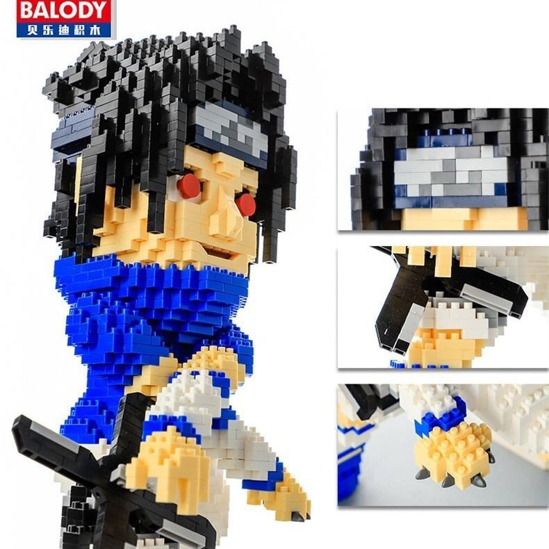 Mô Hình Đồ Chơi Lắp Ráp Lego Naruto I Love Luo Zuosuke Kakashi 3d 04.01