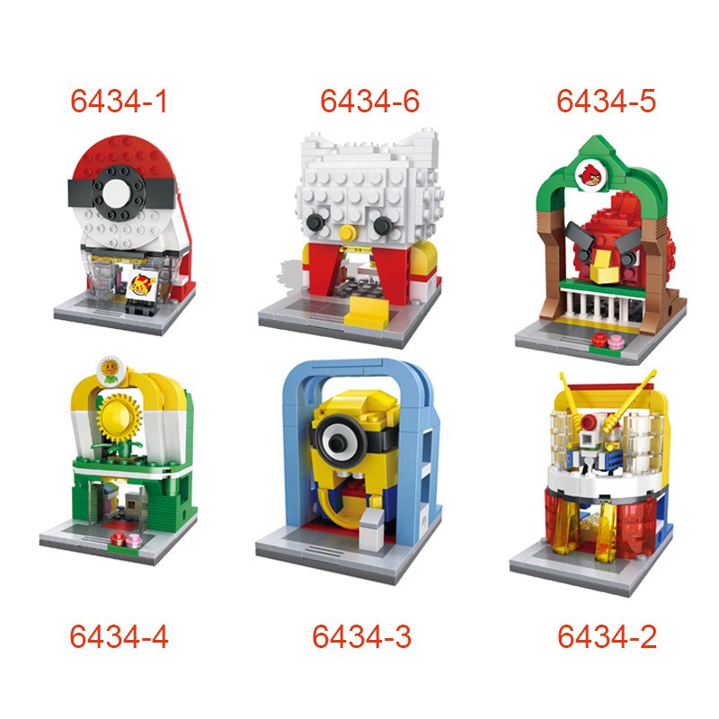 Bộ Đồ Chơi Khối Lắp Ráp Tòa Nhà Đường Phố Mini Tương Thích Với LEGO