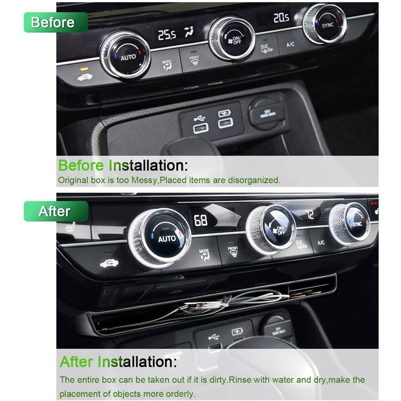 Hộp đựng vật dụng gắn trung tâm điều khiển cho 11Th Gen Honda Civic 2022