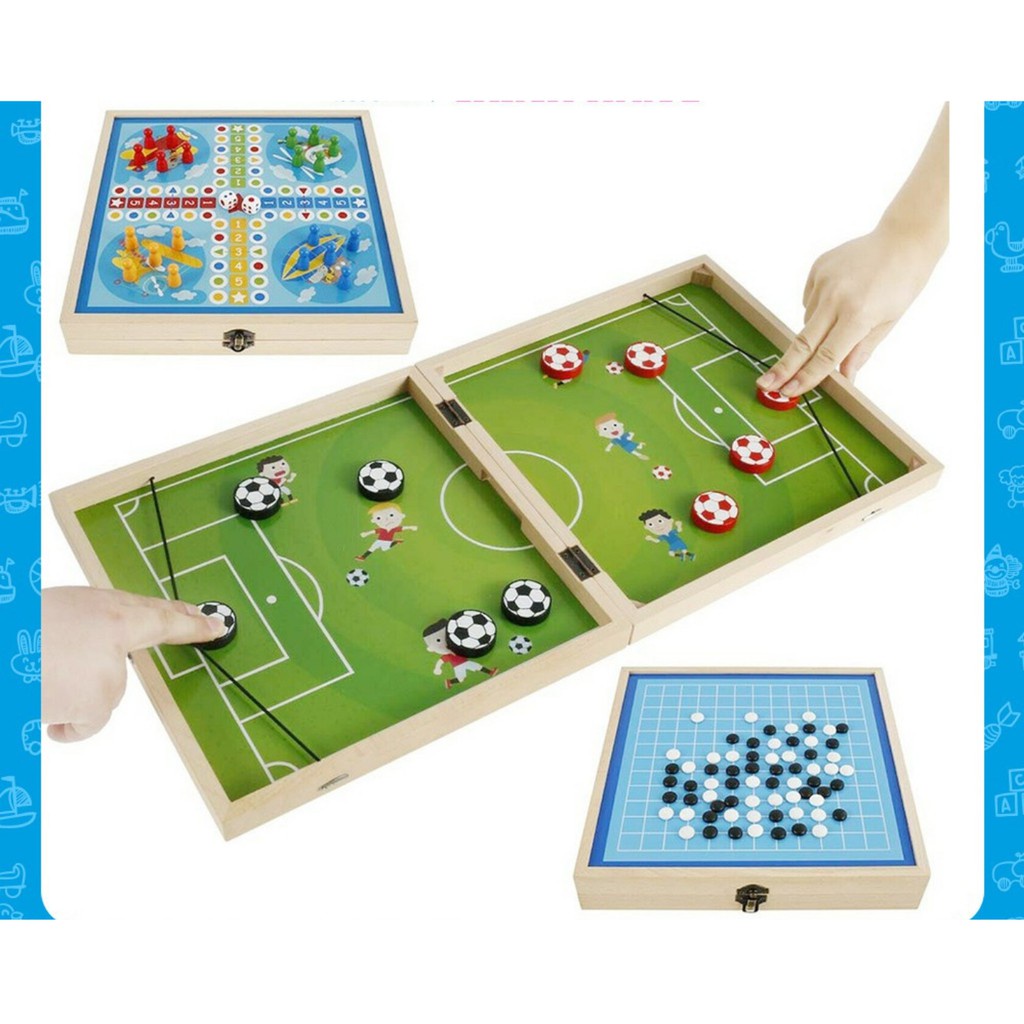 Bộ Cờ 3in1: Cờ Vua , Cá Ngựa và Búng Giúp Bé Vừa Học và Chơi Thỏa Thích