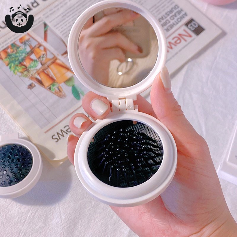 Lược Chải Tóc massage Kèm Gương Kiểu Hoạt Hình Dễ Thương