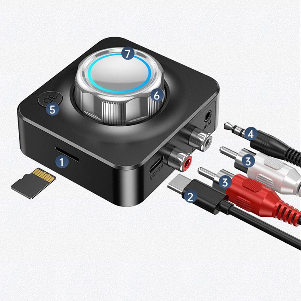 Bộ Thiết Bị Thu Phát Âm Thanh TAYLOR1 Bluetooth 5.0 Type C 3D Chất Lượng Cao Cho Xe Hơi