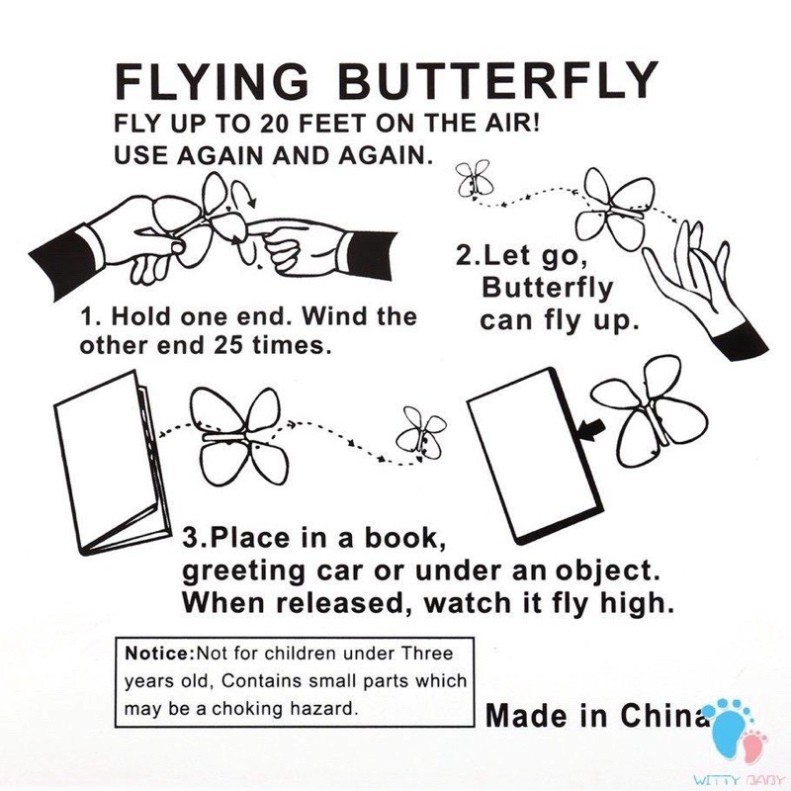 [ẢNH THẬT] Đồ Chơi Con Bướm Bay Ma Thuật Magic Flying Butterfly Toy Món Qùa Bất Ngờ Vui Nhộn -gdtovo
