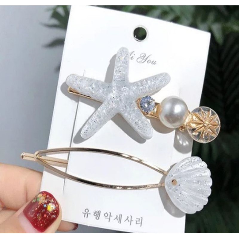Set 2 kẹp tóc sao biển