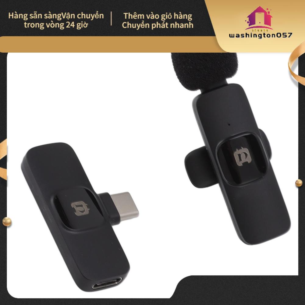 Washington057 Micrô Lavalier không dây Nhận 360 độ Loại C Cắm và chạy nhỏ có ve áo để ghi âm luồng trực tiếp