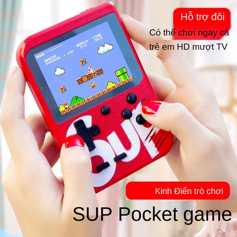 Máy chơi game SUP đôi cổ điển kiểu hoàn toàn mới với TV Super Mario dành cho trẻ em của đồ FC cầm tay nhỏ