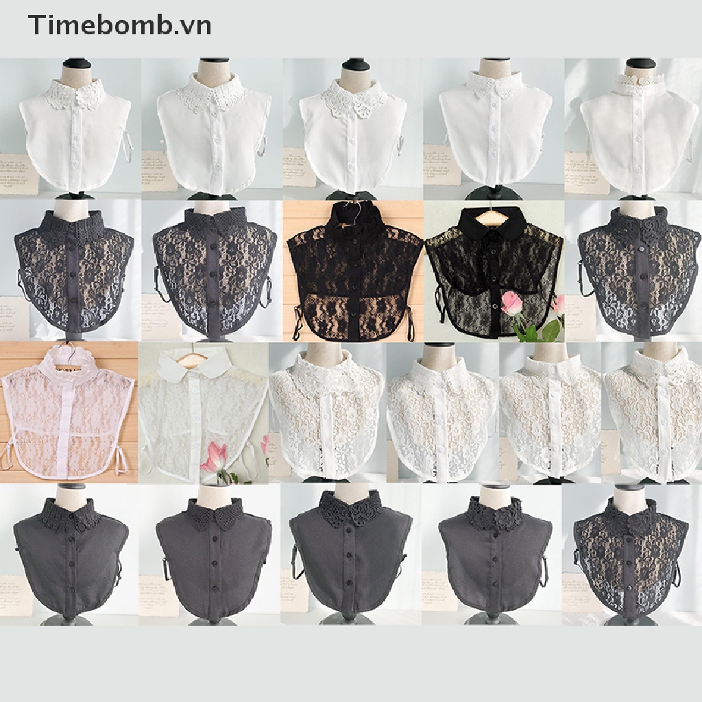 Cổ Áo Sơ Mi Có Thể Tháo Rời Phong Cách Cổ Điển