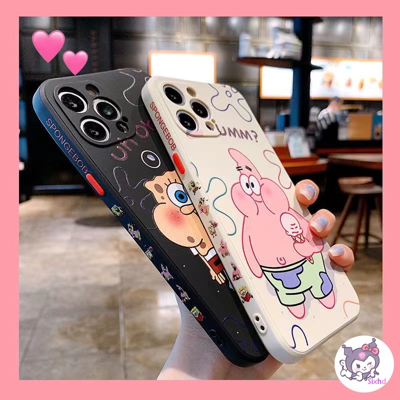 Ốp điện thoại dẻo họa tiết SpongeBob cho Xiaomi Redmi 10 Redmi Note 10s 9s 9 8 Pro Redmi 9T 9A 9C 9 Xiaomi Mi 11 Lite 10T Pro Xiaomi Poco X3 NFC F3 M3 X3 Pro 下架 下架